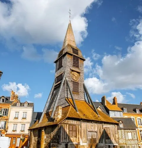 Sainte-Catherine Church wooden bell tower Honfleur